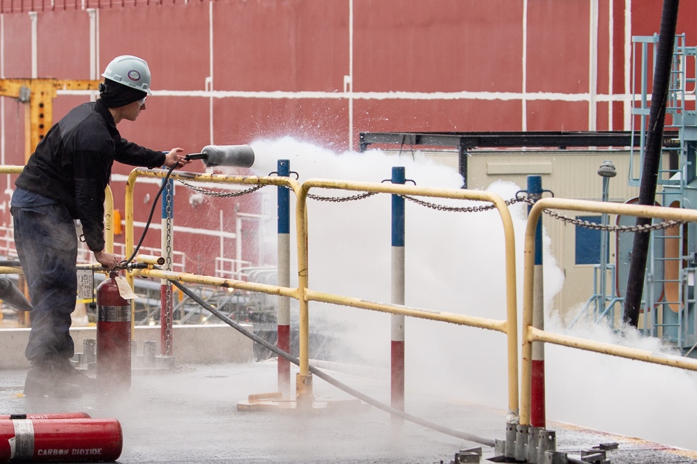 USS Ronald Reagan (CVN 76) prepares for DPIA