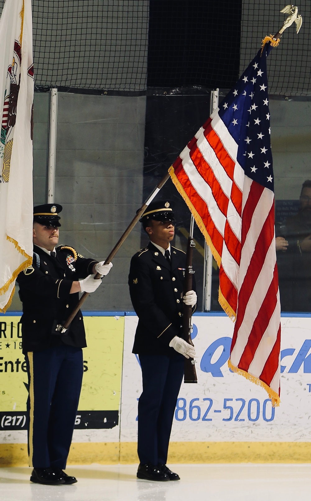 Illinois Army National Guard Gold Star Family Honored by Junior Blues Hockey Team