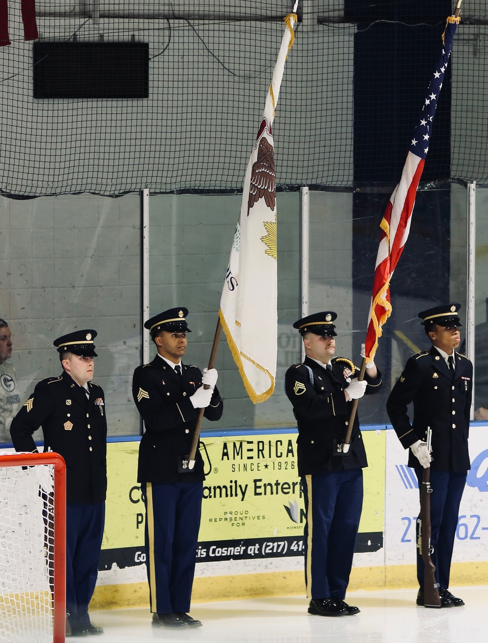 Illinois Army National Guard Gold Star Family Honored by Junior Blues Hockey Team