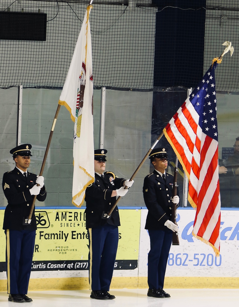 Illinois Army National Guard Gold Star Family Honored by Junior Blues Hockey Team