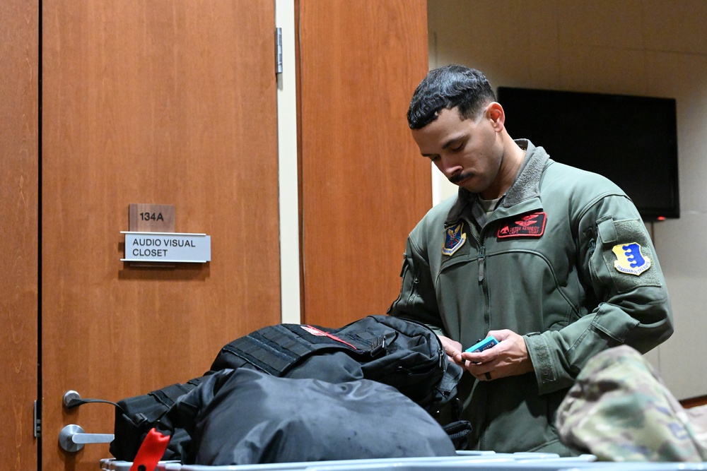 Ellsworth Airmen complete personnel deployment function line in preparation for Bomber Task Force 25-1