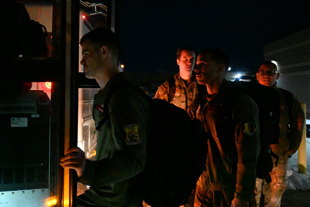 Ellsworth Airmen complete personnel deployment function line in preparation for Bomber Task Force 25-1