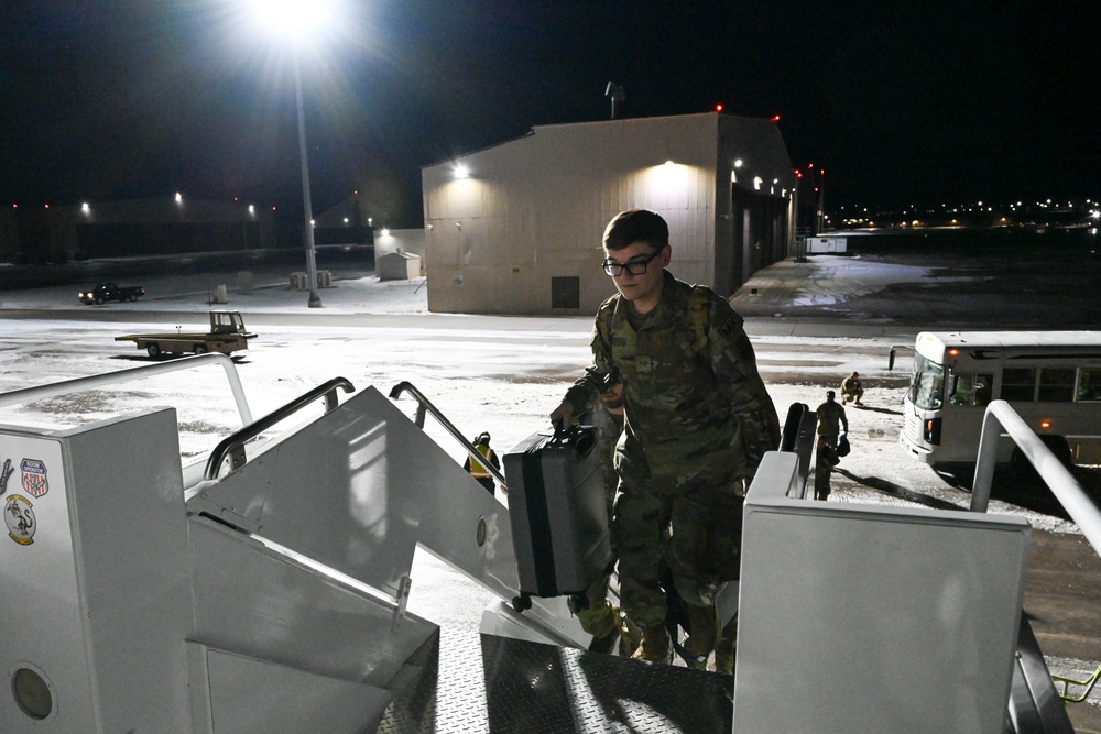 Ellsworth Airmen complete personnel deployment function line in preparation for Bomber Task Force 25-1