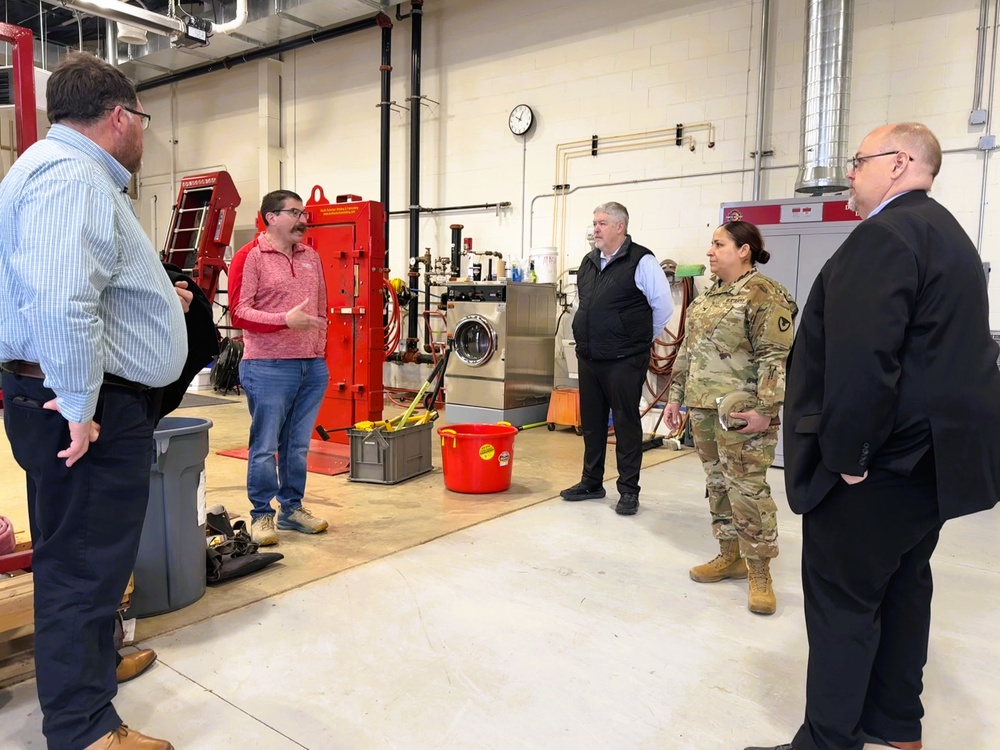 Fort McCoy Garrison command team members visit local college campus