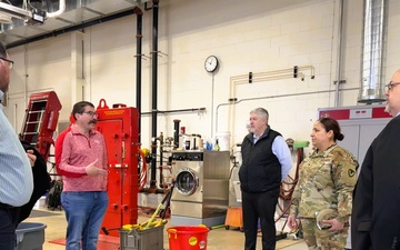 Fort McCoy Garrison command team members visit local college campus