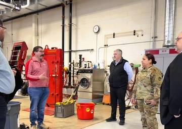 Fort McCoy Garrison command team members visit local college campus