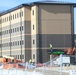 January 2025 barracks construction operations for South Barracks Project at Fort McCoy