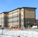 January 2025 barracks construction operations for South Barracks Project at Fort McCoy