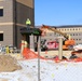 January 2025 barracks construction operations for South Barracks Project at Fort McCoy