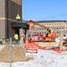 January 2025 barracks construction operations for South Barracks Project at Fort McCoy