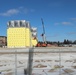 January 2025 barracks construction operations for East Barracks Project at Fort McCoy