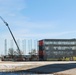 January 2025 barracks construction operations for East Barracks Project at Fort McCoy