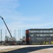 January 2025 barracks construction operations for East Barracks Project at Fort McCoy