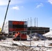 January 2025 barracks construction operations for East Barracks Project at Fort McCoy