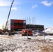 January 2025 barracks construction operations for East Barracks Project at Fort McCoy