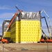 January 2025 barracks construction operations for East Barracks Project at Fort McCoy