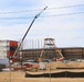 January 2025 barracks construction operations for East Barracks Project at Fort McCoy