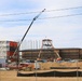 January 2025 barracks construction operations for East Barracks Project at Fort McCoy