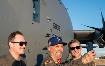 Jo Koy visits 374 AW