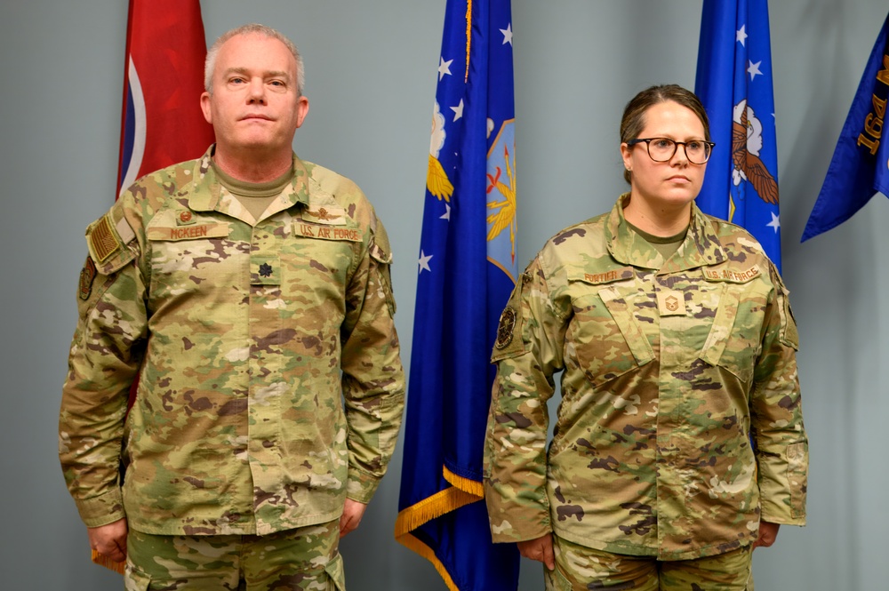 164th CS Promotes Their First Female Chief