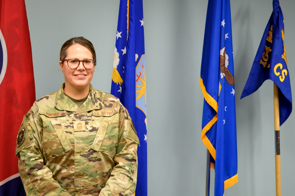 164th CS Promotes Their First Female Chief