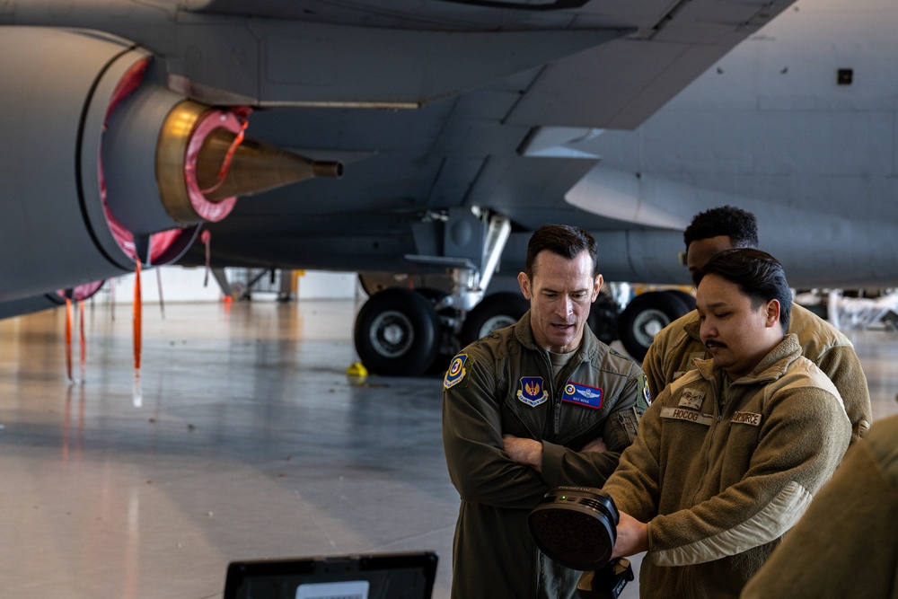 Third Air Force commander visits RAF Mildenhall