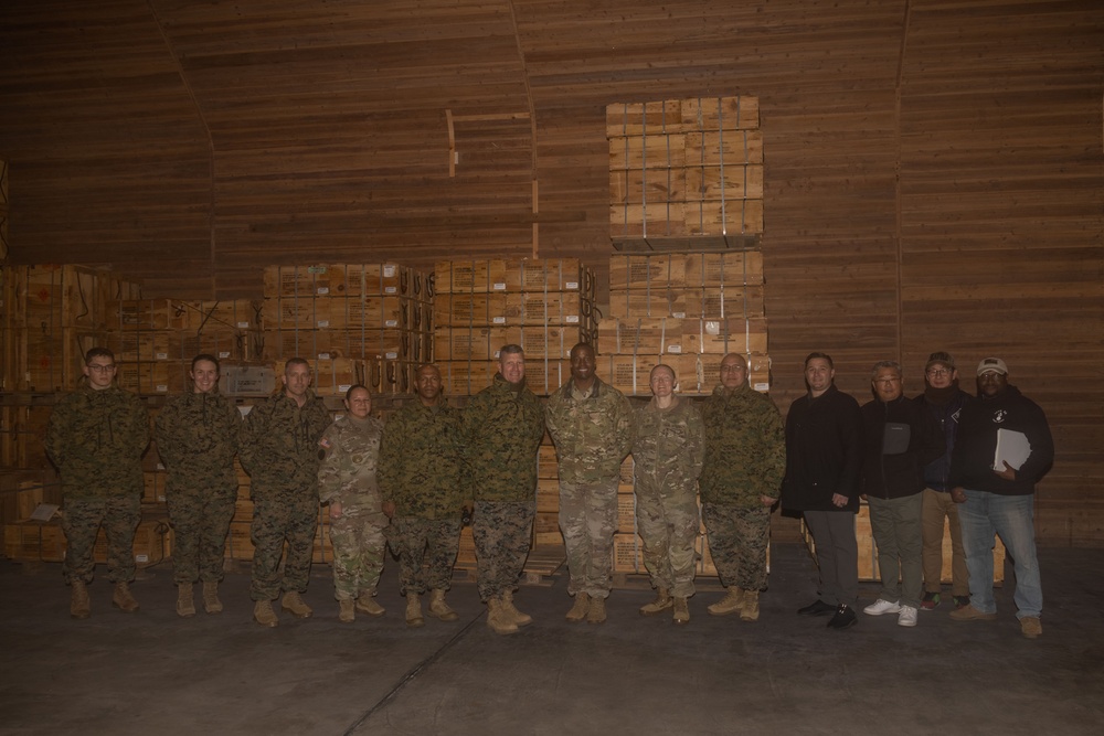 3rd MLG CG visits 10th Support Group Ammunition Depot