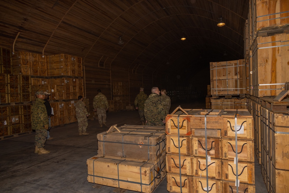 3rd MLG CG visits 10th Support Group Ammunition Depot