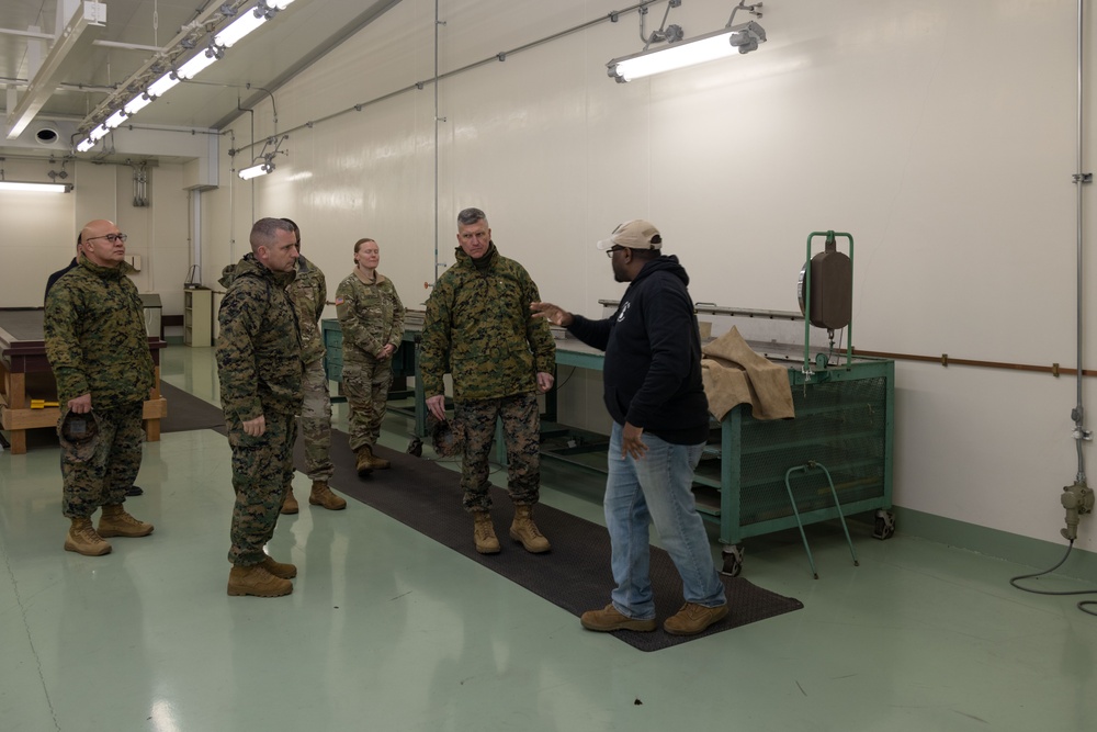 3rd MLG CG visits 10th Support Group Ammunition Depot