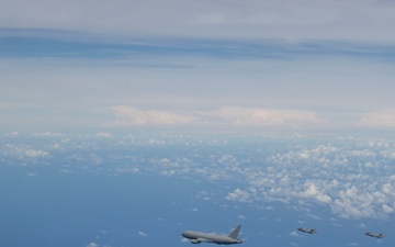 U.S., JASDF and RAAF aircraft fly in formation during CN25