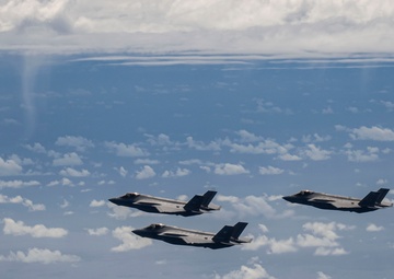 U.S., JASDF and RAAF aircraft fly in formation during CN25