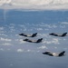 U.S., JASDF and RAAF aircraft fly in formation during CN25