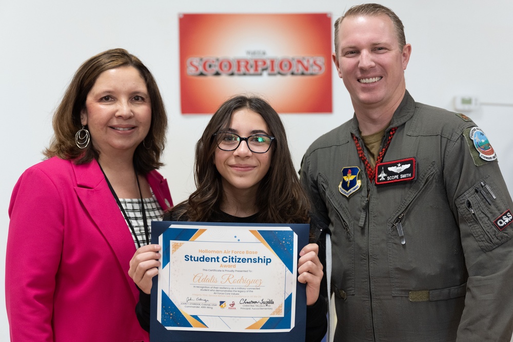 The 49th Wing recognizes student excellence