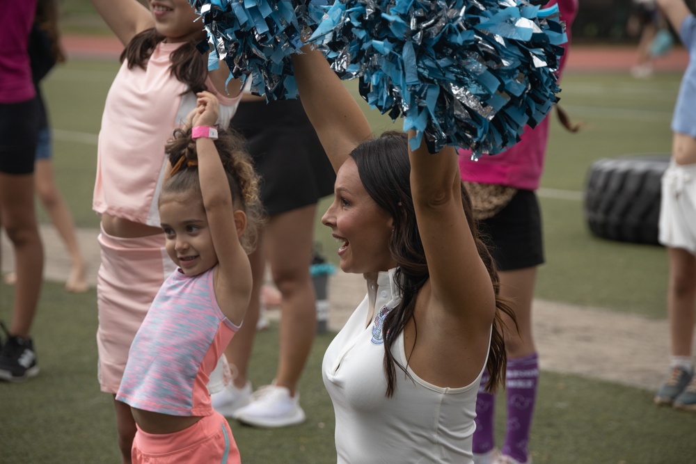 Legends and Heroes Unite: National Football League Hall of Famers and Cheerleaders join forces with Marines at MCBH