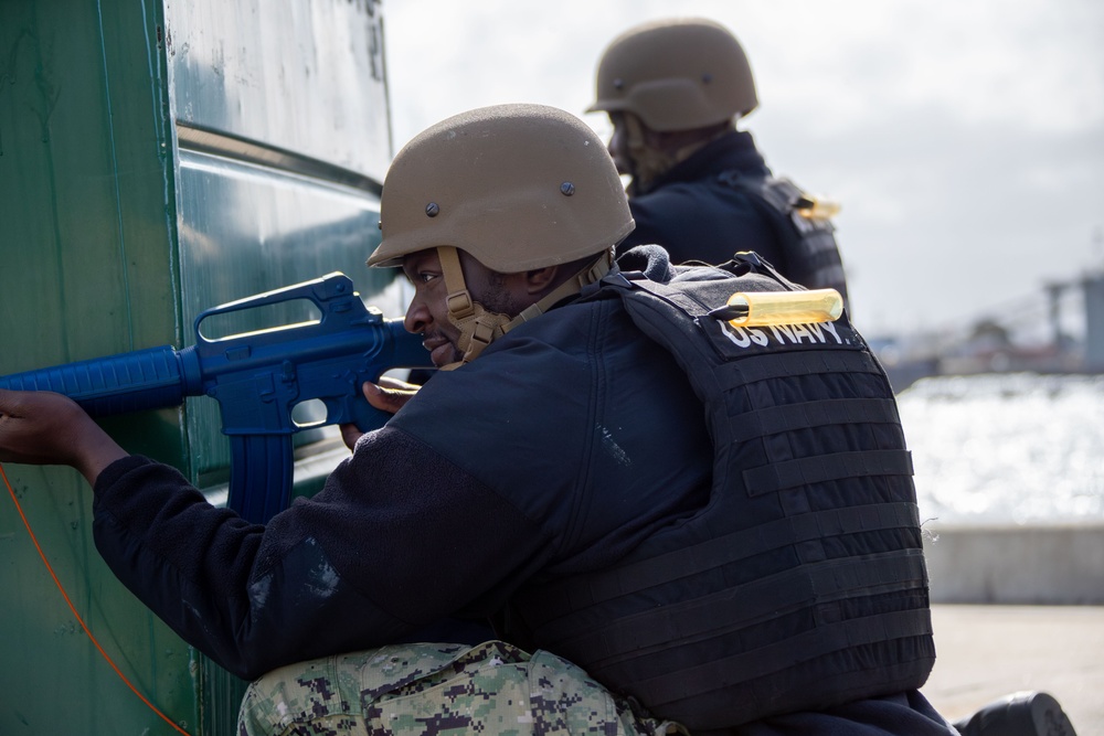 Tripoli's Reaction Force Conducts Active Shooter Drill