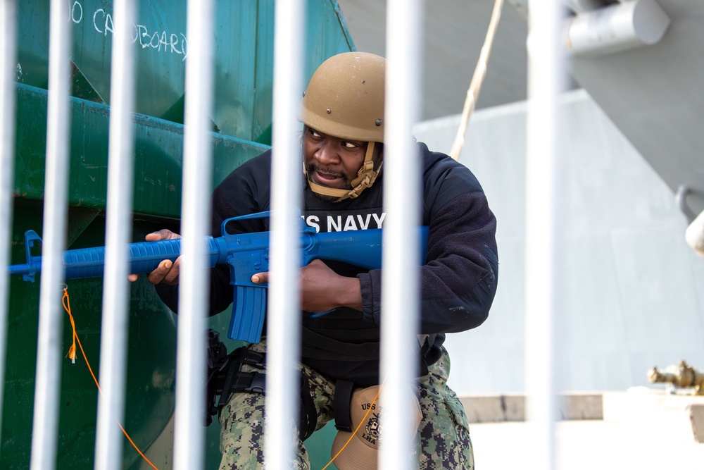 Tripoli's Reaction Force Conducts Active Shooter Drill