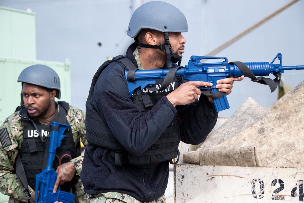 Tripoli's Reaction Force Conducts Active Shooter Drill