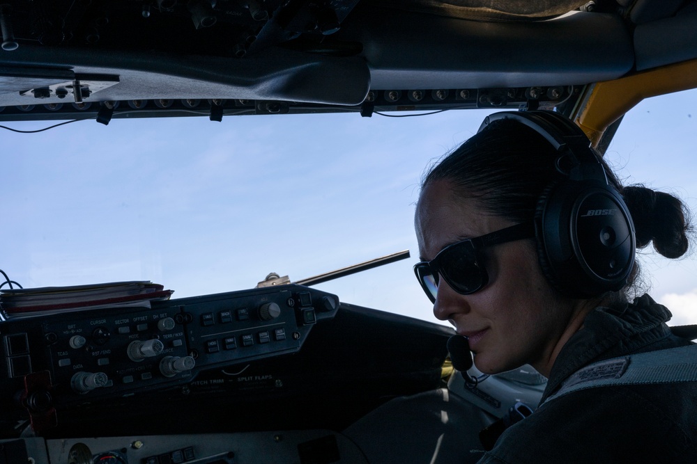 JASDF F-35As receive fuel from USAF KC-135 during exercise CN25