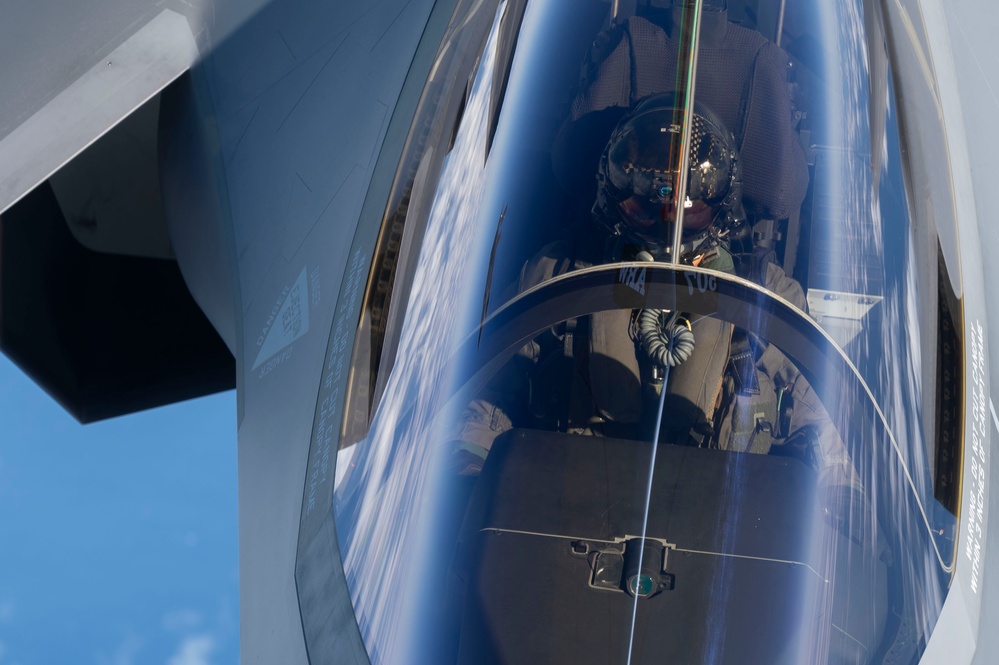 JASDF F-35As receive fuel from USAF KC-135 during exercise CN25