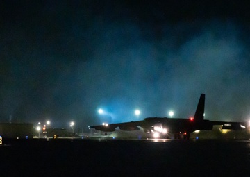 MAFB B-52H’s take off in support of BTF 25-2