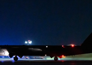 MAFB B-52H’s take off in support of BTF 25-2