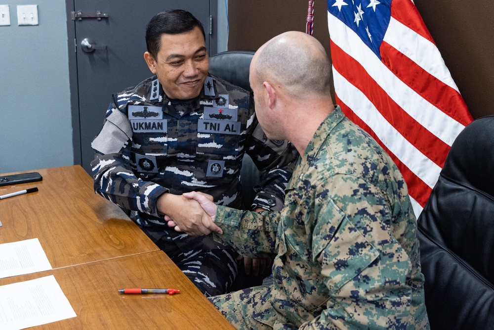 U.S. Marines complete site survey with Indonesian military officers