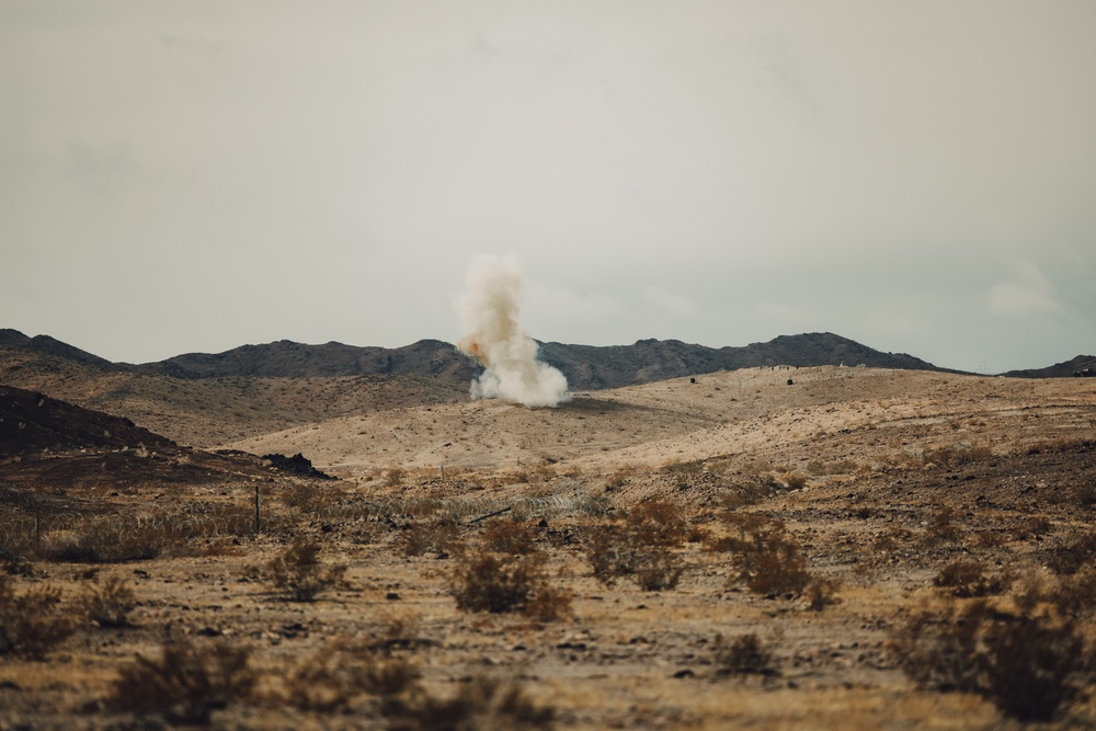 Marines with 1st LAR and 3rd LAR conduct Platoon Attacks During ITX 1-25