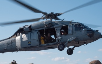 USS America (LHA 6) and 31st MEU Conduct Fast Rope