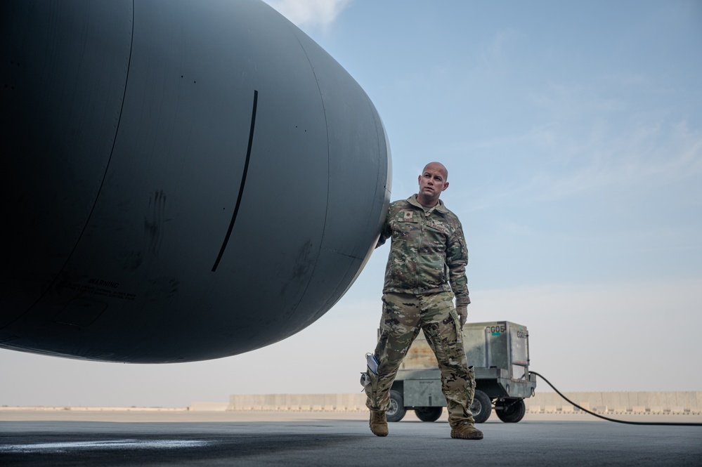 Refueling aircraft over U.S. CENTCOM