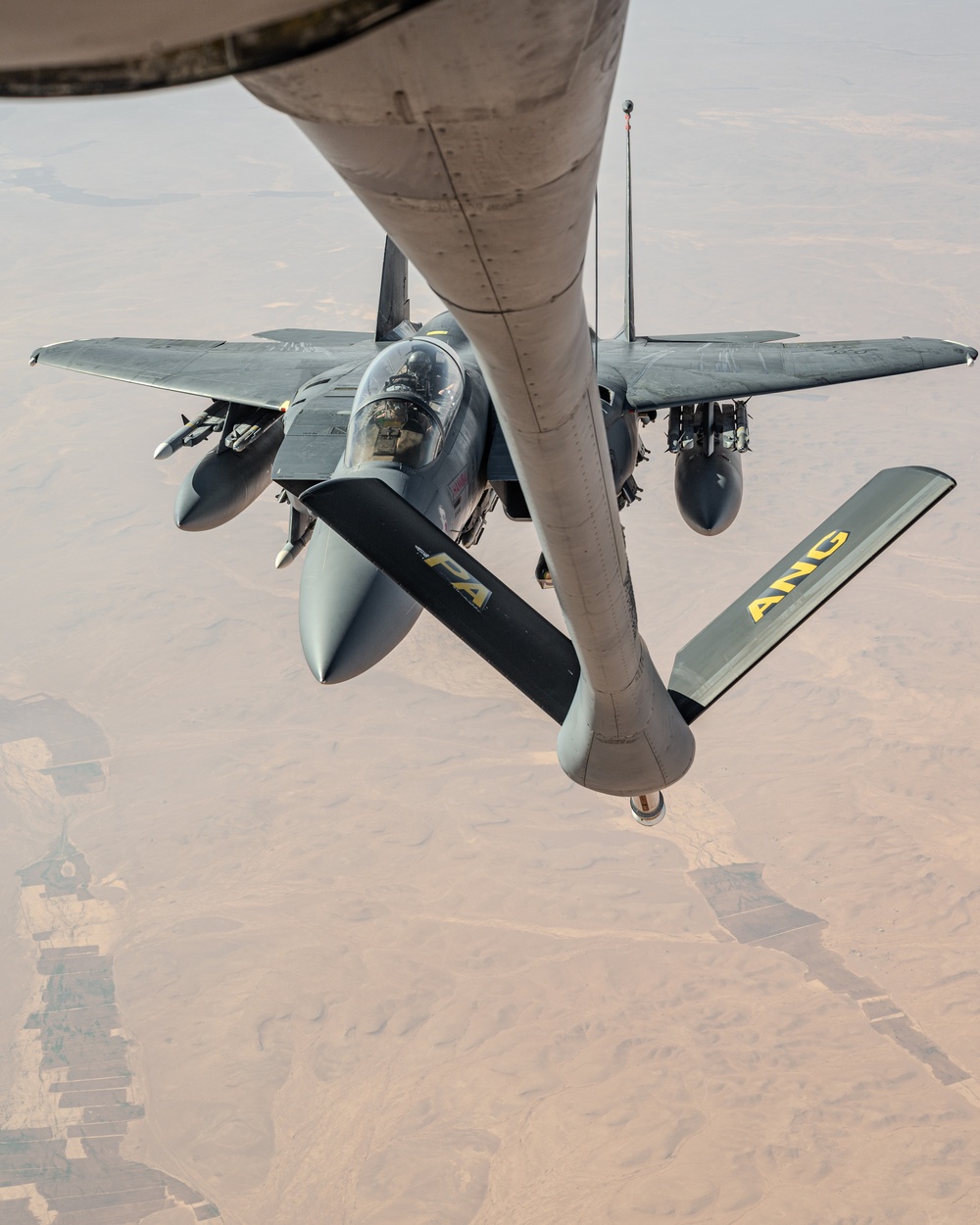 Refueling aircraft over U.S. CENTCOM