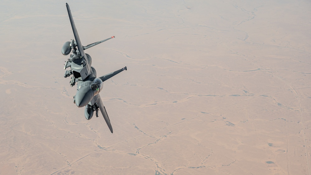 Refueling aircraft over U.S. CENTCOM