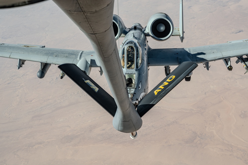 Refueling aircraft over U.S. CENTCOM