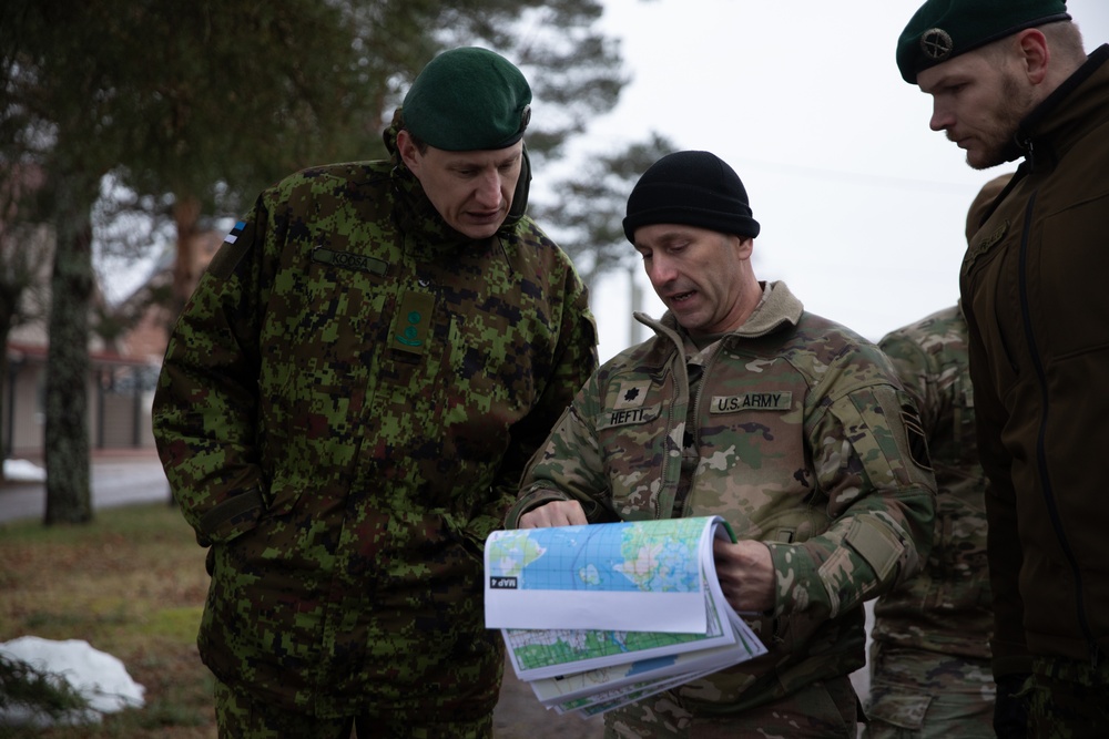 5-7th CAV and 2nd Estonian Brigade conduct a staff ride in Tartu, Estonia