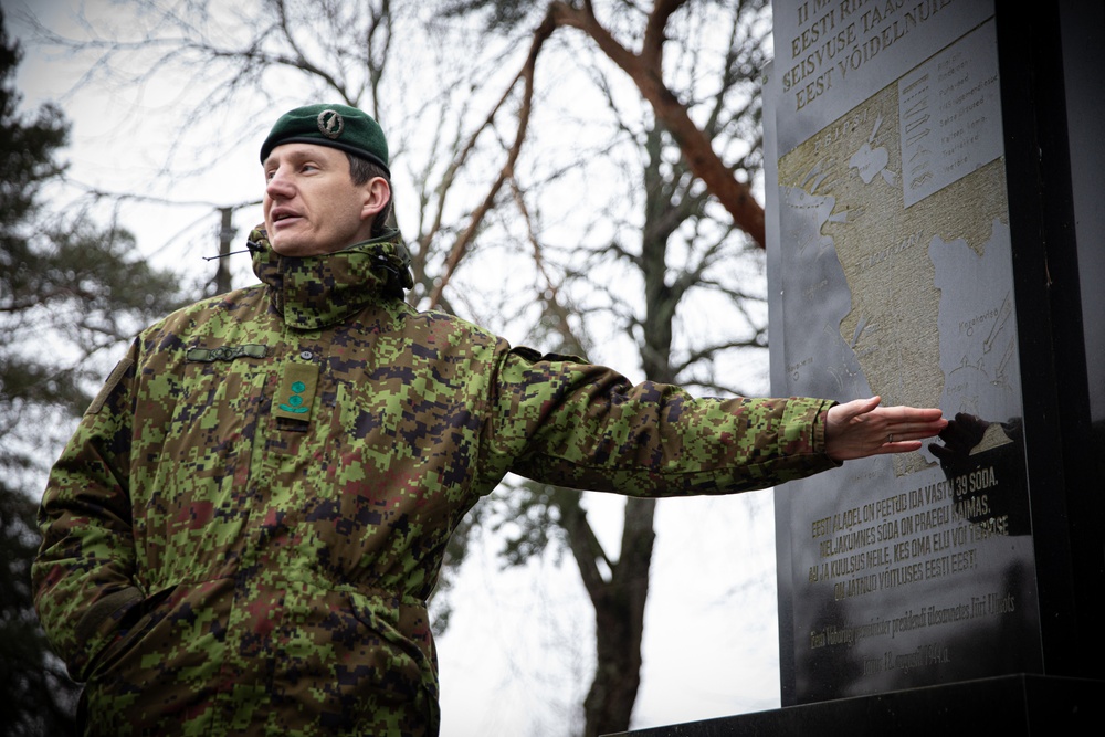 5-7th CAV and 2nd Estonian Brigade conduct a staff ride in Tartu, Estonia